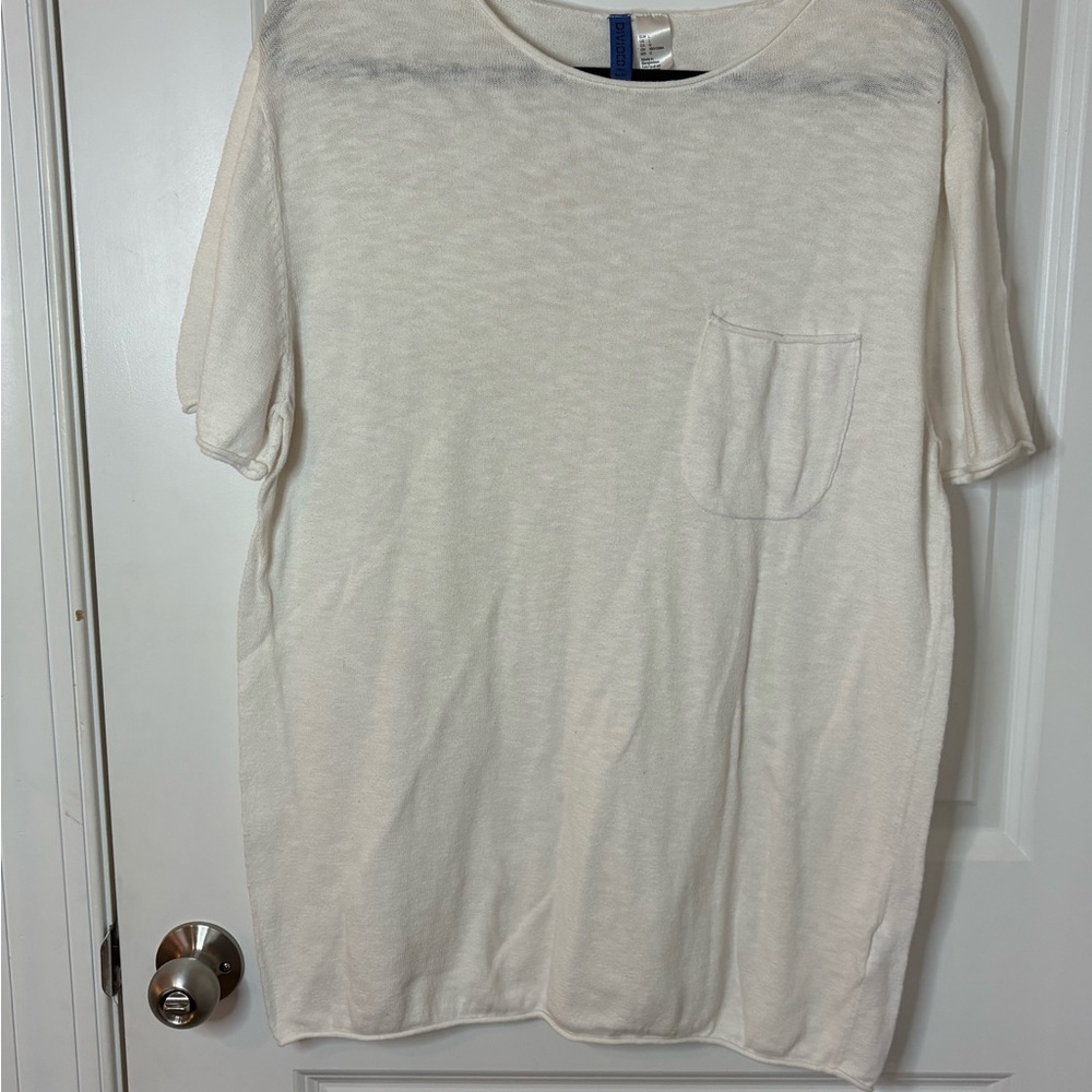 Divided Cream Short Sleeve Tee